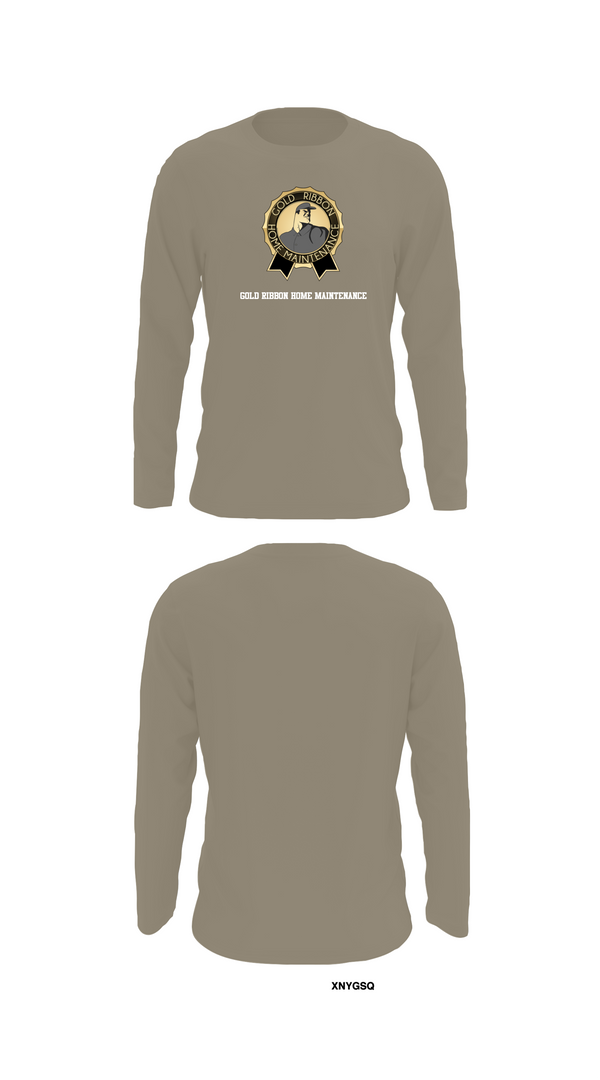 Long Sleeve Performance Shirt, Gold Ribbon Home Maintenance, , Teamtime, Team time, sublimation, custom sports apparel, team uniforms, spirit wear, spiritwear, sports uniforms, custom shirts, team store, custom team store, fundraiser sports, apparel fundraiser