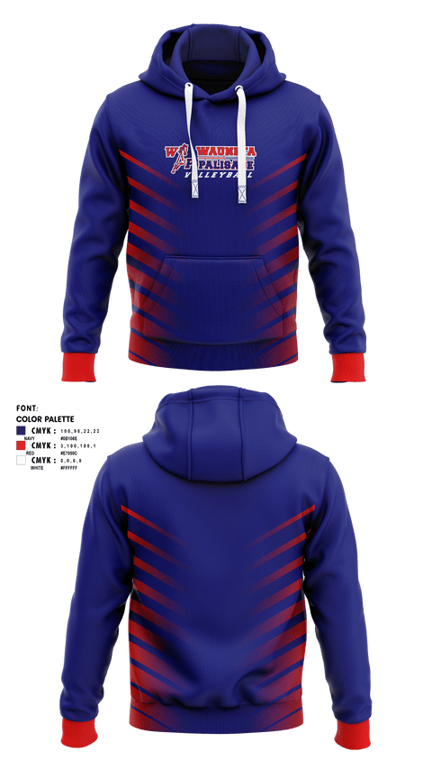 Hoodie, Wauneta-Palisade High School Volleyball, Women's Volleyball, Teamtime, Team time, sublimation, custom sports apparel, team uniforms, spirit wear, spiritwear, sports uniforms, custom shirts, team store, custom team store, fundraiser sports, apparel fundraiser