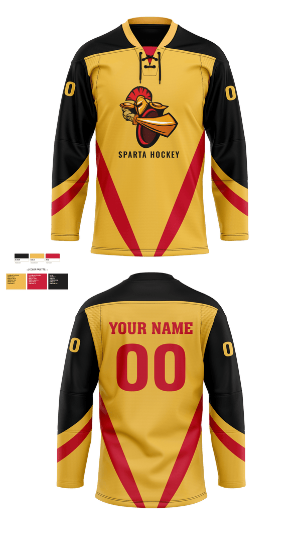 Hockey Jersey, Sparta Youth Hockey, Spirit Store, Teamtime, Team time, sublimation, custom sports apparel, team uniforms, spirit wear, spiritwear, sports uniforms, custom shirts, team store, custom team store, fundraiser sports, apparel fundraiser
