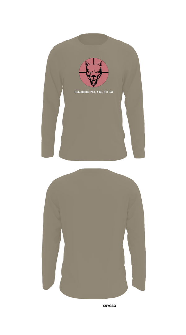 Long Sleeve Performance Shirt, Hellhound PLT, A CO, 2-8 CAV, , Teamtime, Team time, sublimation, custom sports apparel, team uniforms, spirit wear, spiritwear, sports uniforms, custom shirts, team store, custom team store, fundraiser sports, apparel fundraiser