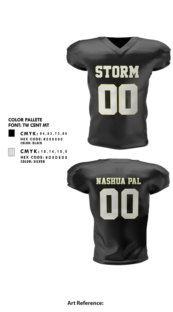 Football Jersey, Nashua PAL Storm Football, , Teamtime, Team time, sublimation, custom sports apparel, team uniforms, spirit wear, spiritwear, sports uniforms, custom shirts, team store, custom team store, fundraiser sports, apparel fundraiser