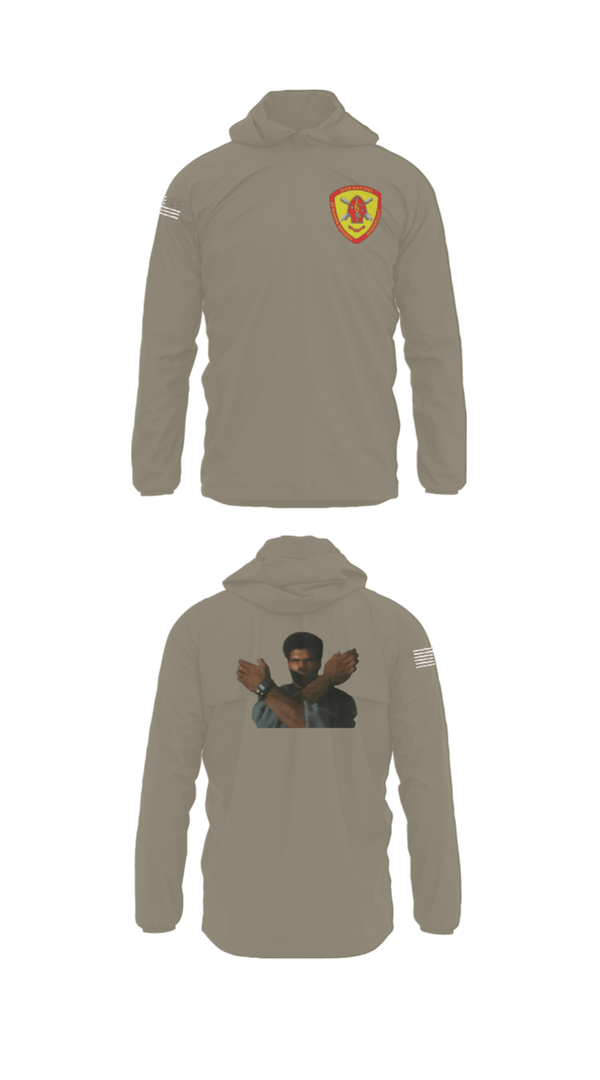 Windbreaker, 10th Marine Regiment, Marines, Teamtime, Team time, sublimation, custom sports apparel, team uniforms, spirit wear, spiritwear, sports uniforms, custom shirts, team store, custom team store, fundraiser sports, apparel fundraiser
