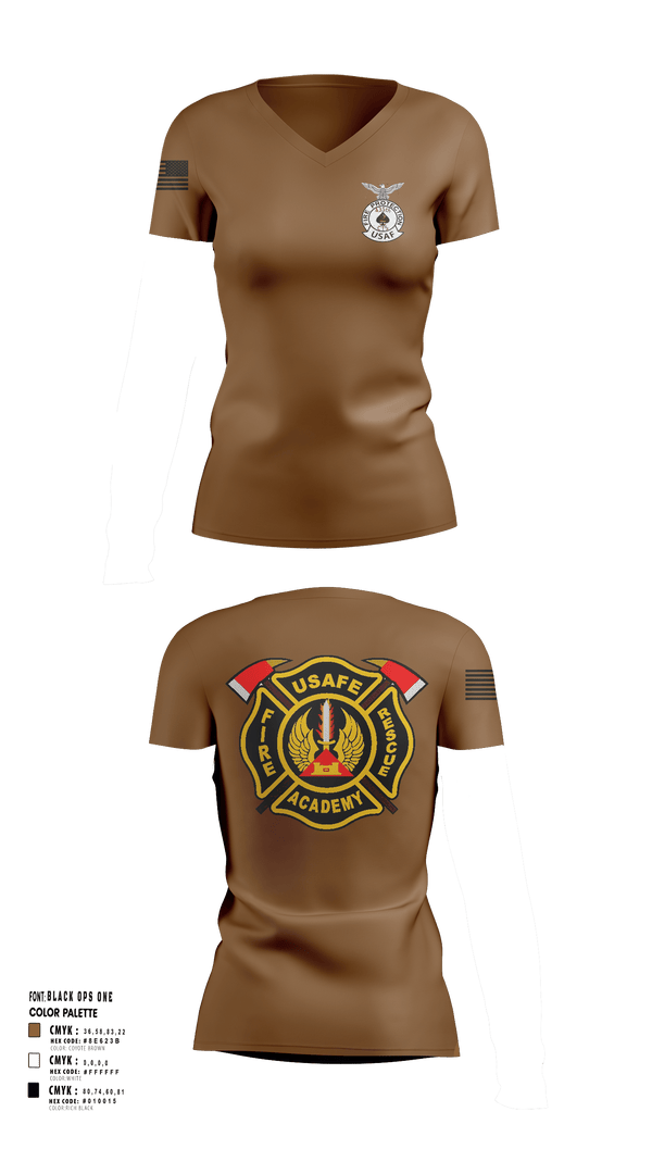 Women's Short Sleeve Vneck Shirt, 435th CTS, Air Force, Teamtime, Team time, sublimation, custom sports apparel, team uniforms, spirit wear, spiritwear, sports uniforms, custom shirts, team store, custom team store, fundraiser sports, apparel fundraiser