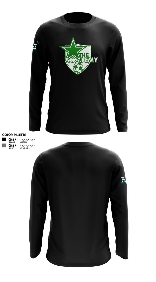 Long Sleeve Performance Shirt, Lil' Shooters Starter Soccer, Men's Soccer, Teamtime, Team time, sublimation, custom sports apparel, team uniforms, spirit wear, spiritwear, sports uniforms, custom shirts, team store, custom team store, fundraiser sports, apparel fundraiser