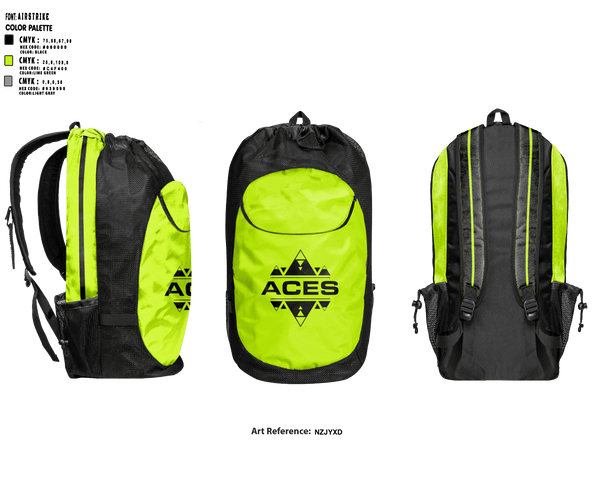 Gear Bag, Georgia Aces, Women's Volleyball, Teamtime, Team time, sublimation, custom sports apparel, team uniforms, spirit wear, spiritwear, sports uniforms, custom shirts, team store, custom team store, fundraiser sports, apparel fundraiser