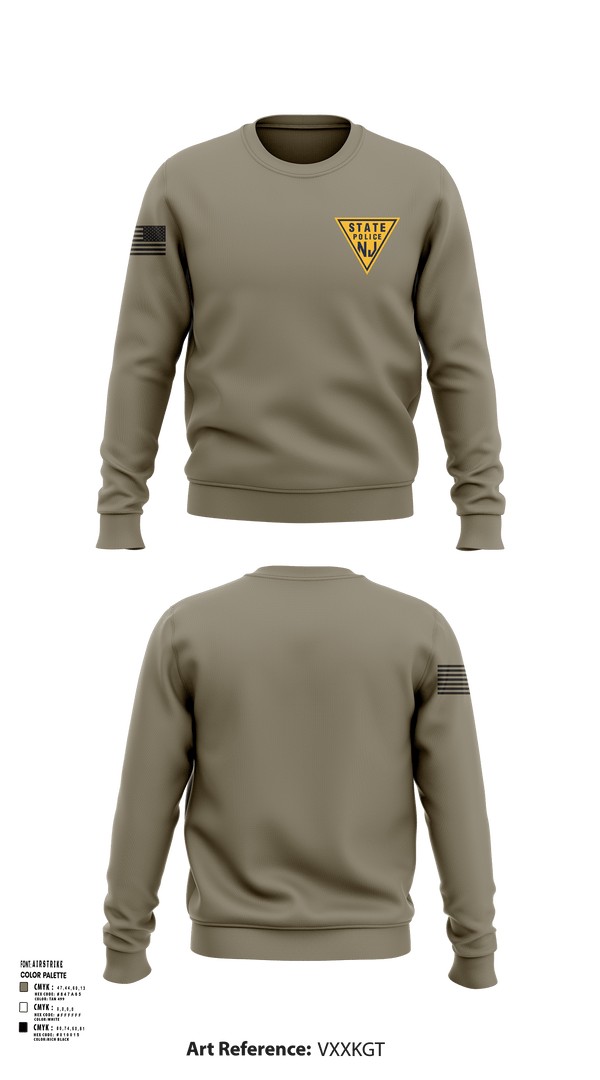 Crew Neck Sweatshirt, New Jersey state police, , Teamtime, Team time, sublimation, custom sports apparel, team uniforms, spirit wear, spiritwear, sports uniforms, custom shirts, team store, custom team store, fundraiser sports, apparel fundraiser