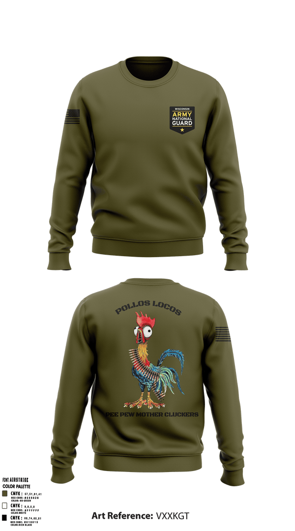 Crew Neck Sweatshirt, , Army, Teamtime, Team time, sublimation, custom sports apparel, team uniforms, spirit wear, spiritwear, sports uniforms, custom shirts, team store, custom team store, fundraiser sports, apparel fundraiser