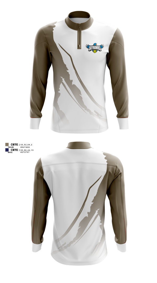 Quarter Zip Jacket, Barrie North Winter Tennis, Tennis, Teamtime, Team time, sublimation, custom sports apparel, team uniforms, spirit wear, spiritwear, sports uniforms, custom shirts, team store, custom team store, fundraiser sports, apparel fundraiser