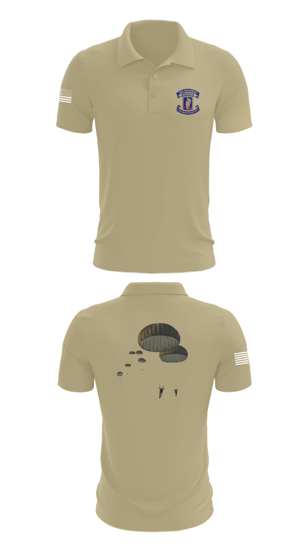 Short Sleeve Performance Polo, 173rd Airborne Division, Army, Teamtime, Team time, sublimation, custom sports apparel, team uniforms, spirit wear, spiritwear, sports uniforms, custom shirts, team store, custom team store, fundraiser sports, apparel fundraiser
