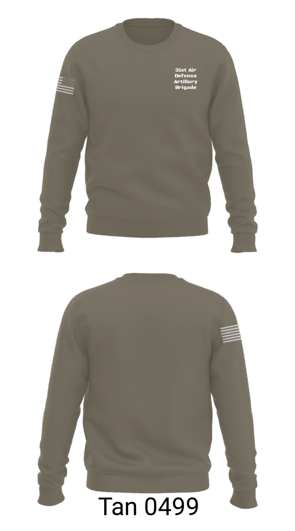 Crew Neck Sweatshirt, 31st Air Defense Artillery Brigade, Army, Teamtime, Team time, sublimation, custom sports apparel, team uniforms, spirit wear, spiritwear, sports uniforms, custom shirts, team store, custom team store, fundraiser sports, apparel fundraiser