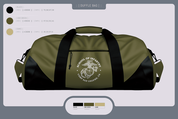 Duffle Bag, IMC, Marines, Teamtime, Team time, sublimation, custom sports apparel, team uniforms, spirit wear, spiritwear, sports uniforms, custom shirts, team store, custom team store, fundraiser sports, apparel fundraiser