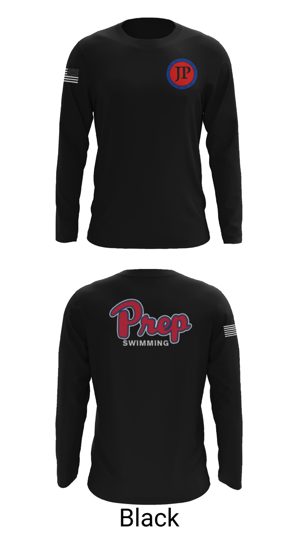 Long Sleeve Performance Shirt, Jackson Preparatory School Swimming, Swimming, Teamtime, Team time, sublimation, custom sports apparel, team uniforms, spirit wear, spiritwear, sports uniforms, custom shirts, team store, custom team store, fundraiser sports, apparel fundraiser