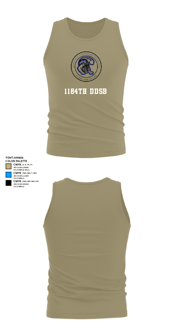 Tank Top, 1184th DDSB, Army, Teamtime, Team time, sublimation, custom sports apparel, team uniforms, spirit wear, spiritwear, sports uniforms, custom shirts, team store, custom team store, fundraiser sports, apparel fundraiser