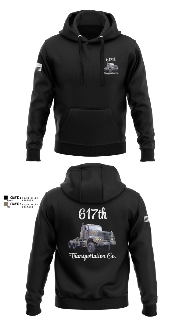 Hoodie, 617th Transportation Company, Army, Teamtime, Team time, sublimation, custom sports apparel, team uniforms, spirit wear, spiritwear, sports uniforms, custom shirts, team store, custom team store, fundraiser sports, apparel fundraiser