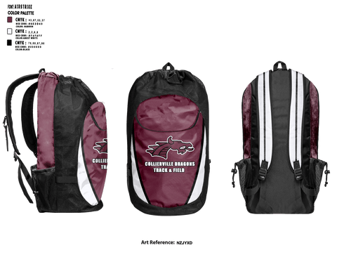 Gear Bag, Collierville Dragons, Track & Field, Teamtime, Team time, sublimation, custom sports apparel, team uniforms, spirit wear, spiritwear, sports uniforms, custom shirts, team store, custom team store, fundraiser sports, apparel fundraiser