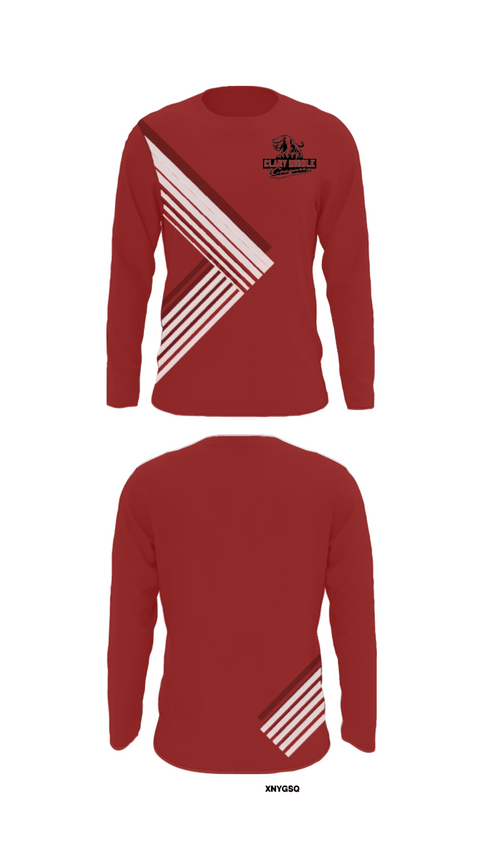 Long Sleeve Performance Shirt, Clary Middle School Lacrosse, Men's Lacrosse, Teamtime, Team time, sublimation, custom sports apparel, team uniforms, spirit wear, spiritwear, sports uniforms, custom shirts, team store, custom team store, fundraiser sports, apparel fundraiser