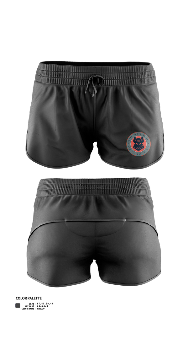 Womens Shorts, Black Boars, Rugby, Teamtime, Team time, sublimation, custom sports apparel, team uniforms, spirit wear, spiritwear, sports uniforms, custom shirts, team store, custom team store, fundraiser sports, apparel fundraiser