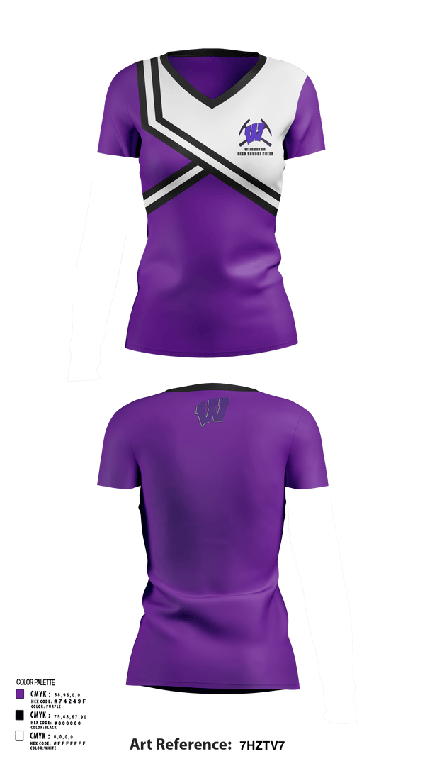 Womens Short Sleeve Vneck Shirt, Wilburton High School Cheer, Cheer, Teamtime, Team time, sublimation, custom sports apparel, team uniforms, spirit wear, spiritwear, sports uniforms, custom shirts, team store, custom team store, fundraiser sports, apparel fundraiser