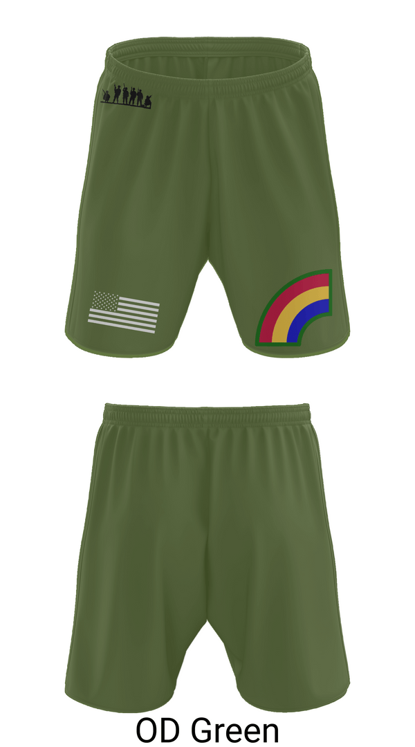 Athletic Shorts With Pockets, 42ND Infantry Division, Army, Teamtime, Team time, sublimation, custom sports apparel, team uniforms, spirit wear, spiritwear, sports uniforms, custom shirts, team store, custom team store, fundraiser sports, apparel fundraiser