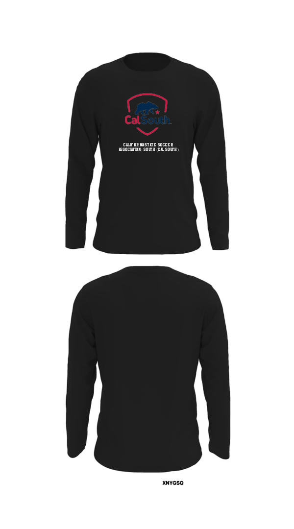 Long Sleeve Performance Shirt, California State Soccer Association – South (Cal South), Men's Soccer, Teamtime, Team time, sublimation, custom sports apparel, team uniforms, spirit wear, spiritwear, sports uniforms, custom shirts, team store, custom team store, fundraiser sports, apparel fundraiser