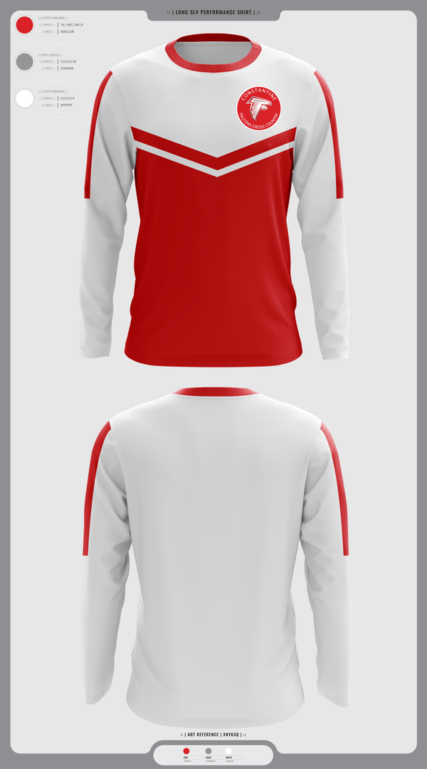 Long Sleeve Performance Shirt, Constantine High School Cross Country, Cross Country, Teamtime, Team time, sublimation, custom sports apparel, team uniforms, spirit wear, spiritwear, sports uniforms, custom shirts, team store, custom team store, fundraiser sports, apparel fundraiser
