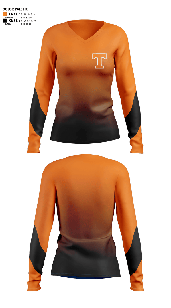 Womens Long Sleeve Vneck Shirt 1, Volenteers, , Teamtime, Team time, sublimation, custom sports apparel, team uniforms, spirit wear, spiritwear, sports uniforms, custom shirts, team store, custom team store, fundraiser sports, apparel fundraiser