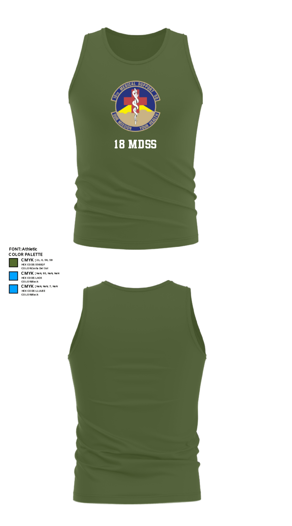 Tank Top, 18 MDSS, Air Force, Teamtime, Team time, sublimation, custom sports apparel, team uniforms, spirit wear, spiritwear, sports uniforms, custom shirts, team store, custom team store, fundraiser sports, apparel fundraiser