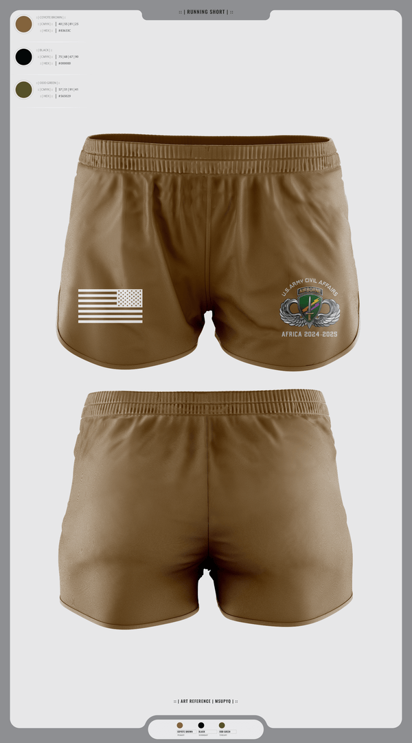 Womens Shorts, 478th CA BN (A), Army, Teamtime, Team time, sublimation, custom sports apparel, team uniforms, spirit wear, spiritwear, sports uniforms, custom shirts, team store, custom team store, fundraiser sports, apparel fundraiser
