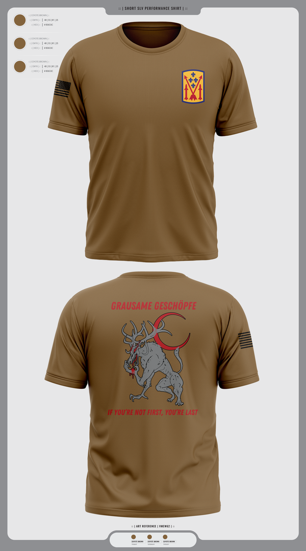 Short Sleeve Performance Shirt, Bravo 1-57 ADAR, Army, Teamtime, Team time, sublimation, custom sports apparel, team uniforms, spirit wear, spiritwear, sports uniforms, custom shirts, team store, custom team store, fundraiser sports, apparel fundraiser