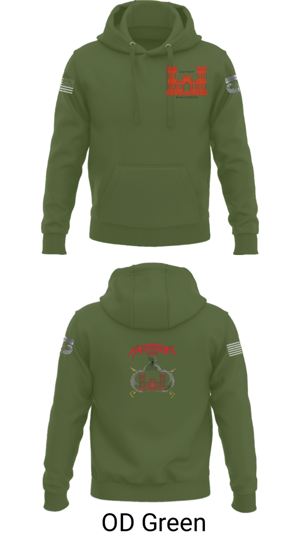 Hoodie, 1138th SAPPER Company, Army, Teamtime, Team time, sublimation, custom sports apparel, team uniforms, spirit wear, spiritwear, sports uniforms, custom shirts, team store, custom team store, fundraiser sports, apparel fundraiser