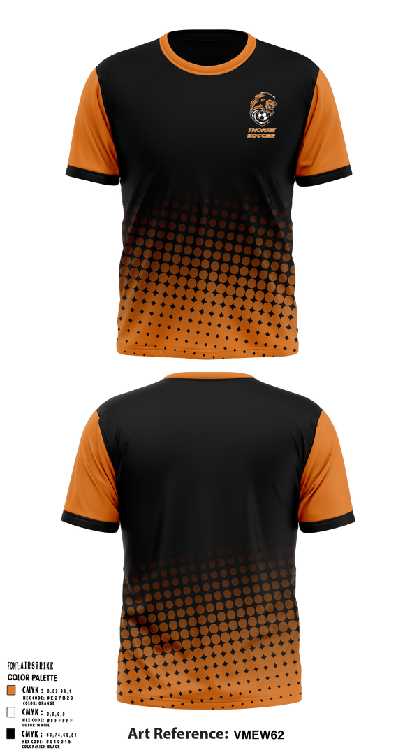 Short Sleeve Performance Shirt, Thorne Middle School Soccer, Men's Soccer, Teamtime, Team time, sublimation, custom sports apparel, team uniforms, spirit wear, spiritwear, sports uniforms, custom shirts, team store, custom team store, fundraiser sports, apparel fundraiser