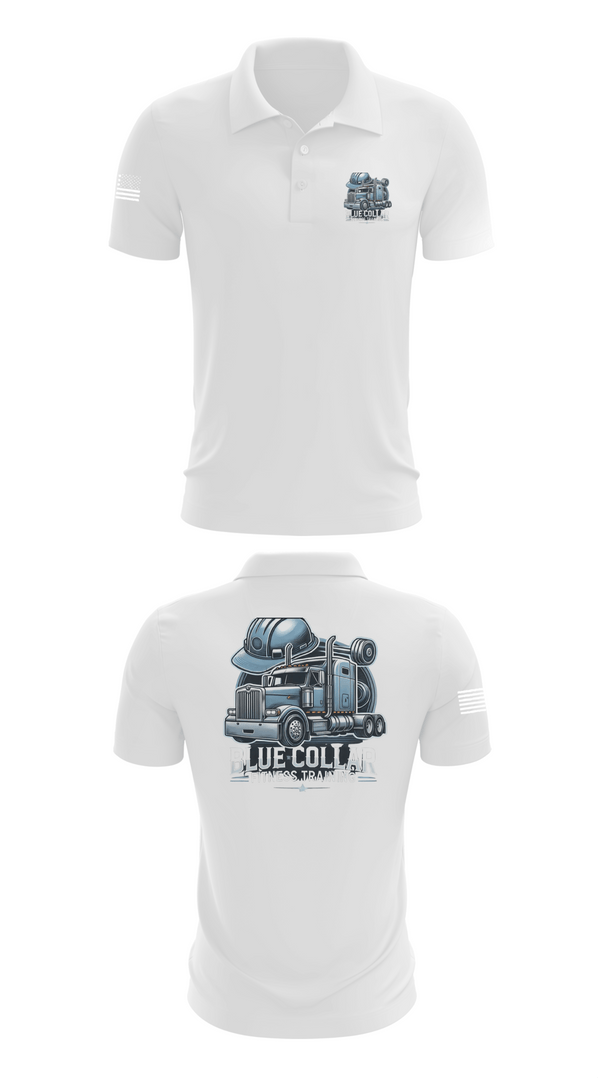 Short Sleeve Performance Polo, Blue Collar Fitness Training, , Teamtime, Team time, sublimation, custom sports apparel, team uniforms, spirit wear, spiritwear, sports uniforms, custom shirts, team store, custom team store, fundraiser sports, apparel fundraiser