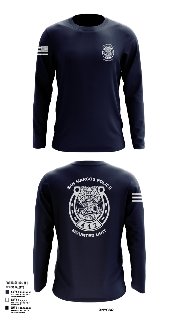 Long Sleeve Performance Shirt, San Marcos Police Mounted Unit, , Teamtime, Team time, sublimation, custom sports apparel, team uniforms, spirit wear, spiritwear, sports uniforms, custom shirts, team store, custom team store, fundraiser sports, apparel fundraiser