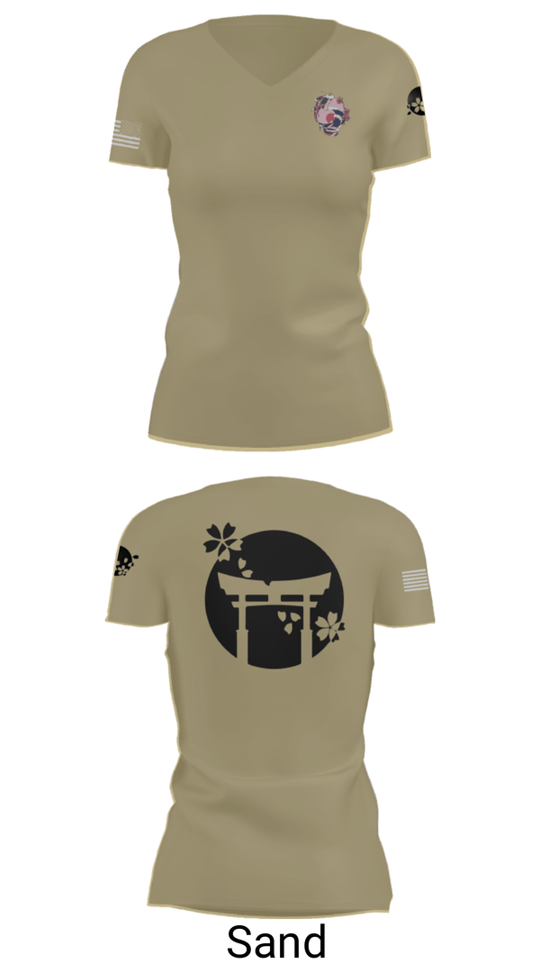Women's Short Sleeve Vneck Shirt, DSU, Marines, Teamtime, Team time, sublimation, custom sports apparel, team uniforms, spirit wear, spiritwear, sports uniforms, custom shirts, team store, custom team store, fundraiser sports, apparel fundraiser