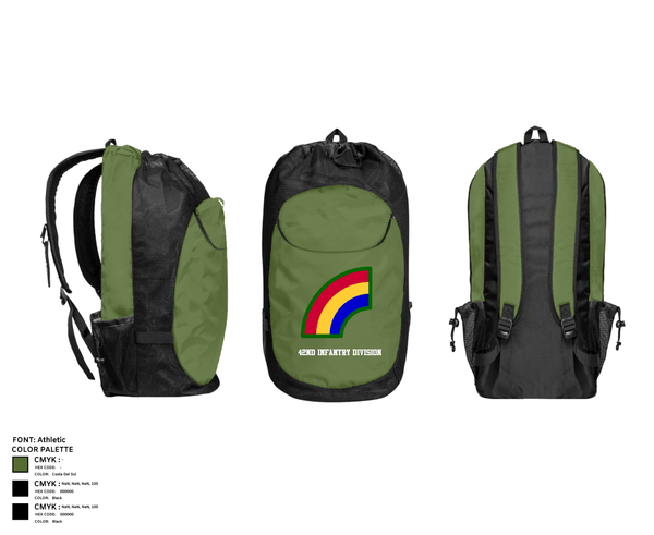 Gear Bag, 42ND Infantry Division, Army, Teamtime, Team time, sublimation, custom sports apparel, team uniforms, spirit wear, spiritwear, sports uniforms, custom shirts, team store, custom team store, fundraiser sports, apparel fundraiser