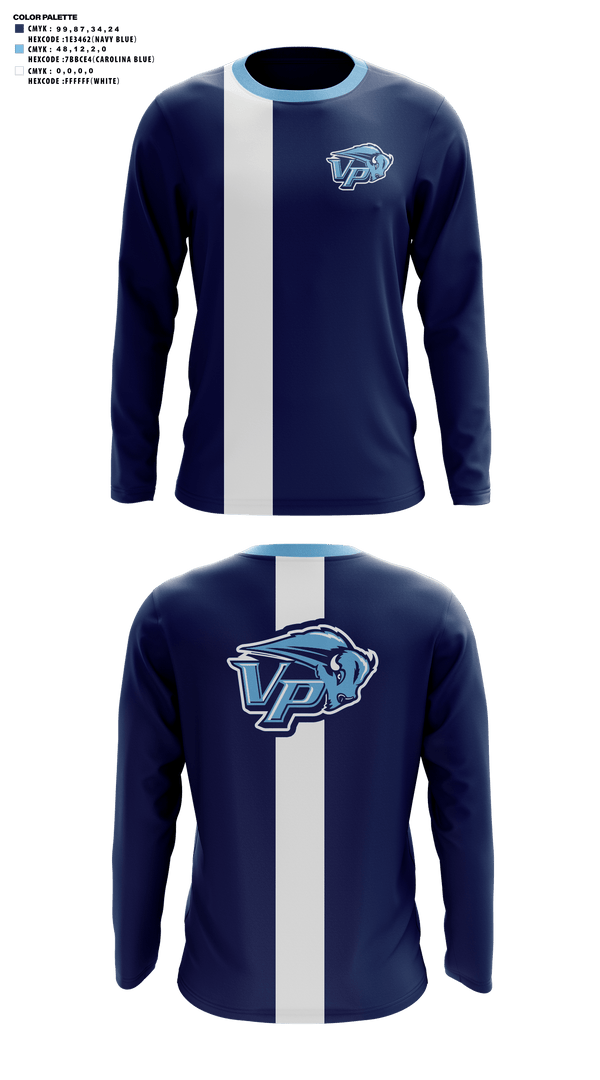 Long Sleeve Performance Shirt, Vista Peak Preparatory Golf, Golf, Teamtime, Team time, sublimation, custom sports apparel, team uniforms, spirit wear, spiritwear, sports uniforms, custom shirts, team store, custom team store, fundraiser sports, apparel fundraiser
