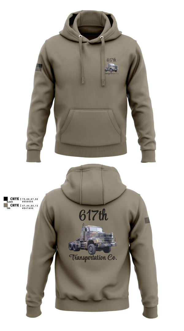Hoodie, 617th Transportation Company, Army, Teamtime, Team time, sublimation, custom sports apparel, team uniforms, spirit wear, spiritwear, sports uniforms, custom shirts, team store, custom team store, fundraiser sports, apparel fundraiser