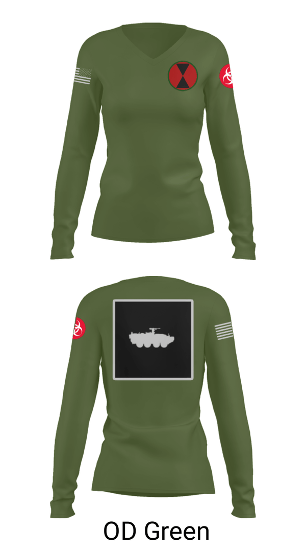 Womens Long Sleeve Vneck Shirt, RECCE, Army, Teamtime, Team time, sublimation, custom sports apparel, team uniforms, spirit wear, spiritwear, sports uniforms, custom shirts, team store, custom team store, fundraiser sports, apparel fundraiser