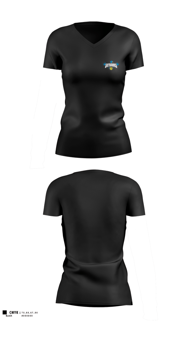 Womens Short Sleeve Vneck Shirt, Barrie North Winter Tennis, Tennis, Teamtime, Team time, sublimation, custom sports apparel, team uniforms, spirit wear, spiritwear, sports uniforms, custom shirts, team store, custom team store, fundraiser sports, apparel fundraiser