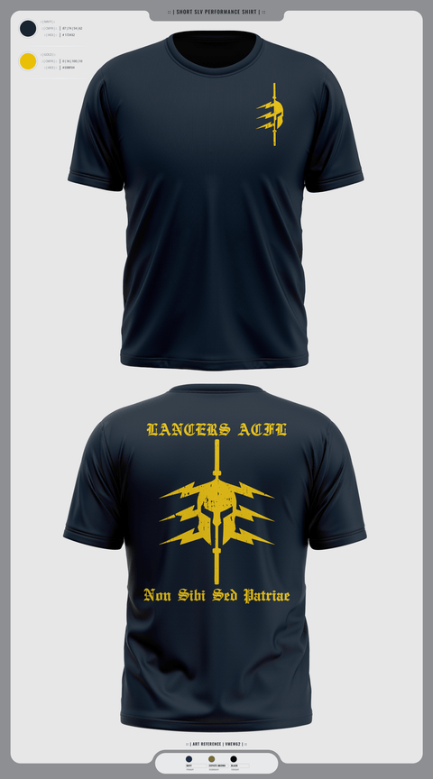 Short Sleeve Performance Shirt, LANCERS ACFL, Navy, Teamtime, Team time, sublimation, custom sports apparel, team uniforms, spirit wear, spiritwear, sports uniforms, custom shirts, team store, custom team store, fundraiser sports, apparel fundraiser