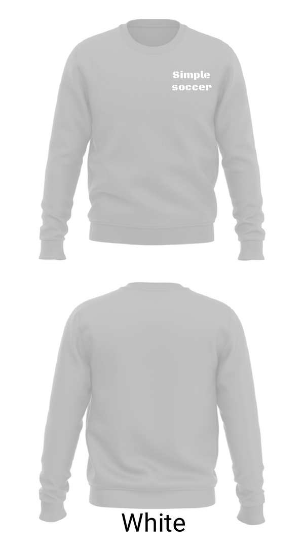 Crew Neck Sweatshirt, Simple soccer, Men's Soccer, Teamtime, Team time, sublimation, custom sports apparel, team uniforms, spirit wear, spiritwear, sports uniforms, custom shirts, team store, custom team store, fundraiser sports, apparel fundraiser