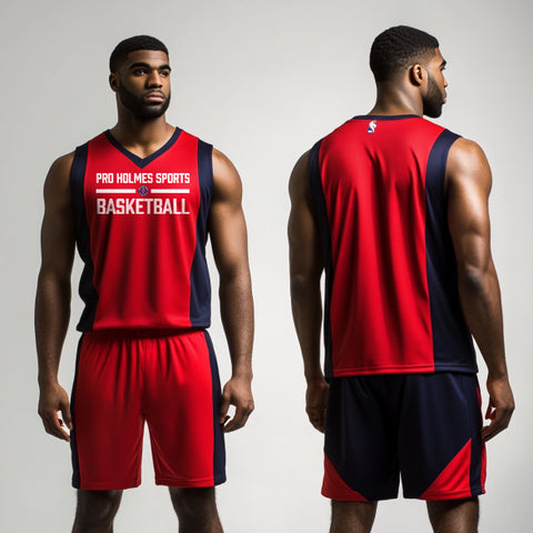 Mens Basketball Jersey, Pro Holmes Sports Basketball Academy, Men's Basketball, Teamtime, Team time, sublimation, custom sports apparel, team uniforms, spirit wear, spiritwear, sports uniforms, custom shirts, team store, custom team store, fundraiser sports, apparel fundraiser