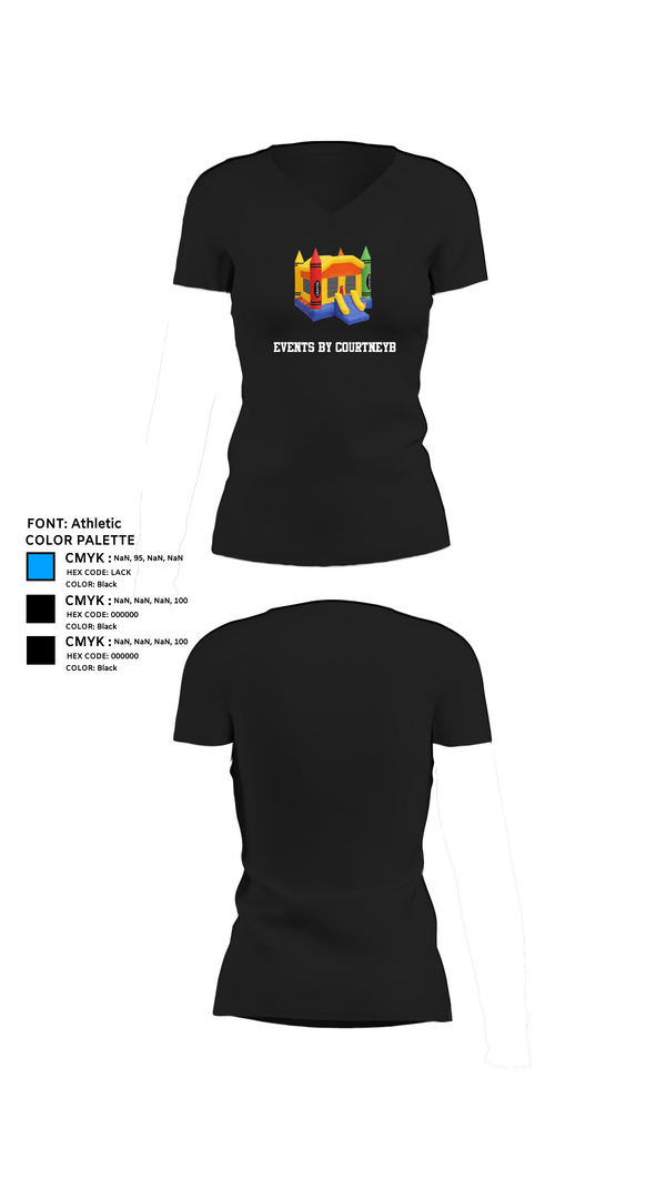 Womens Short Sleeve Vneck Shirt, Events By CourtneyB, , Teamtime, Team time, sublimation, custom sports apparel, team uniforms, spirit wear, spiritwear, sports uniforms, custom shirts, team store, custom team store, fundraiser sports, apparel fundraiser