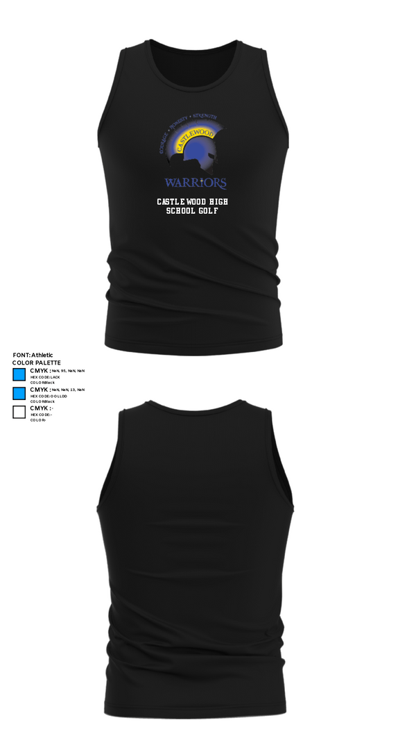 Tank Top, Castlewood High School Golf, Golf, Teamtime, Team time, sublimation, custom sports apparel, team uniforms, spirit wear, spiritwear, sports uniforms, custom shirts, team store, custom team store, fundraiser sports, apparel fundraiser