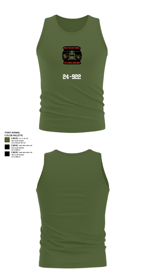 Tank Top, 24-922, Army, Teamtime, Team time, sublimation, custom sports apparel, team uniforms, spirit wear, spiritwear, sports uniforms, custom shirts, team store, custom team store, fundraiser sports, apparel fundraiser