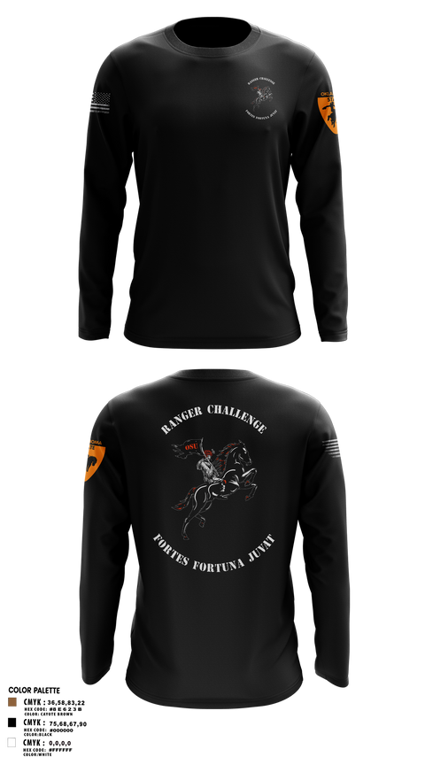 Long Sleeve Performance Shirt, Ranger Challenge, , Teamtime, Team time, sublimation, custom sports apparel, team uniforms, spirit wear, spiritwear, sports uniforms, custom shirts, team store, custom team store, fundraiser sports, apparel fundraiser