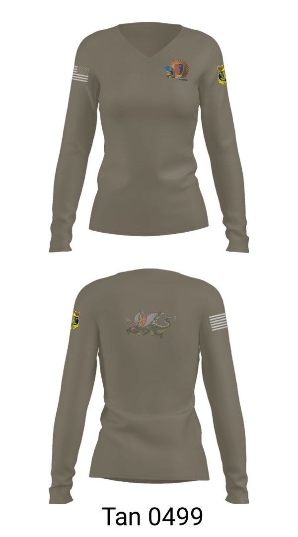 Women's Long Sleeve Vneck Shirt, India Company 3-15, , Teamtime, Team time, sublimation, custom sports apparel, team uniforms, spirit wear, spiritwear, sports uniforms, custom shirts, team store, custom team store, fundraiser sports, apparel fundraiser