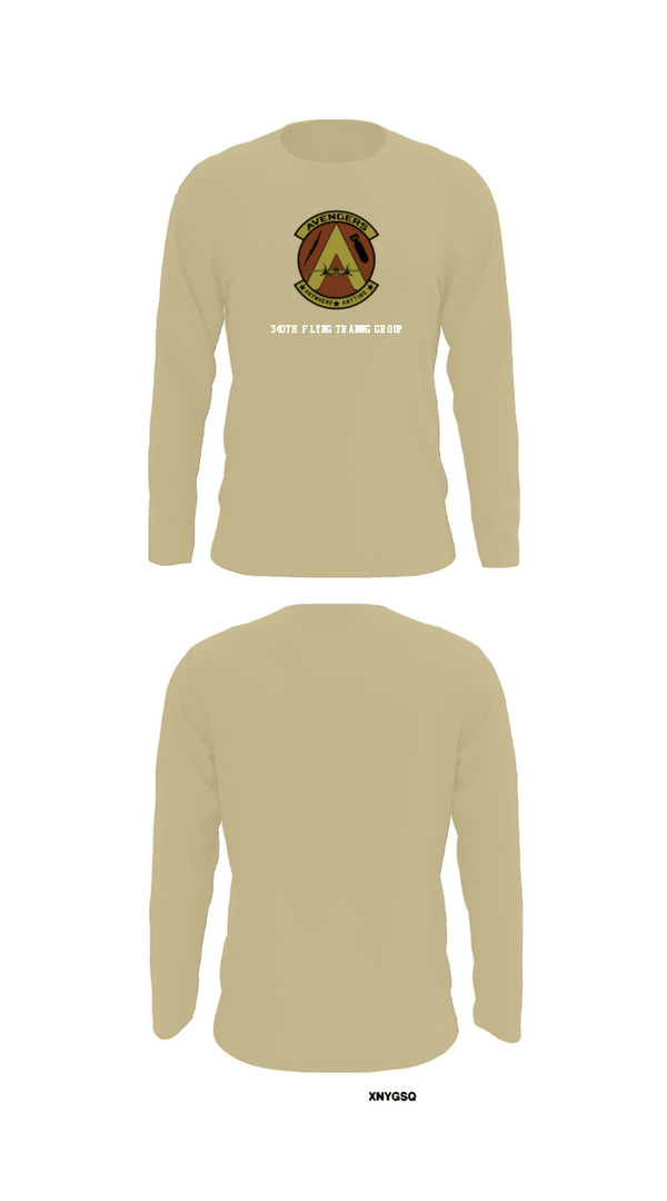 Long Sleeve Performance Shirt, 340th Flying Training Group, Air Force, Teamtime, Team time, sublimation, custom sports apparel, team uniforms, spirit wear, spiritwear, sports uniforms, custom shirts, team store, custom team store, fundraiser sports, apparel fundraiser