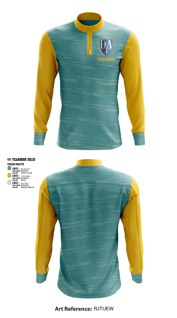 Quarter Zip Jacket, Bulldogs, , Teamtime, Team time, sublimation, custom sports apparel, team uniforms, spirit wear, spiritwear, sports uniforms, custom shirts, team store, custom team store, fundraiser sports, apparel fundraiser