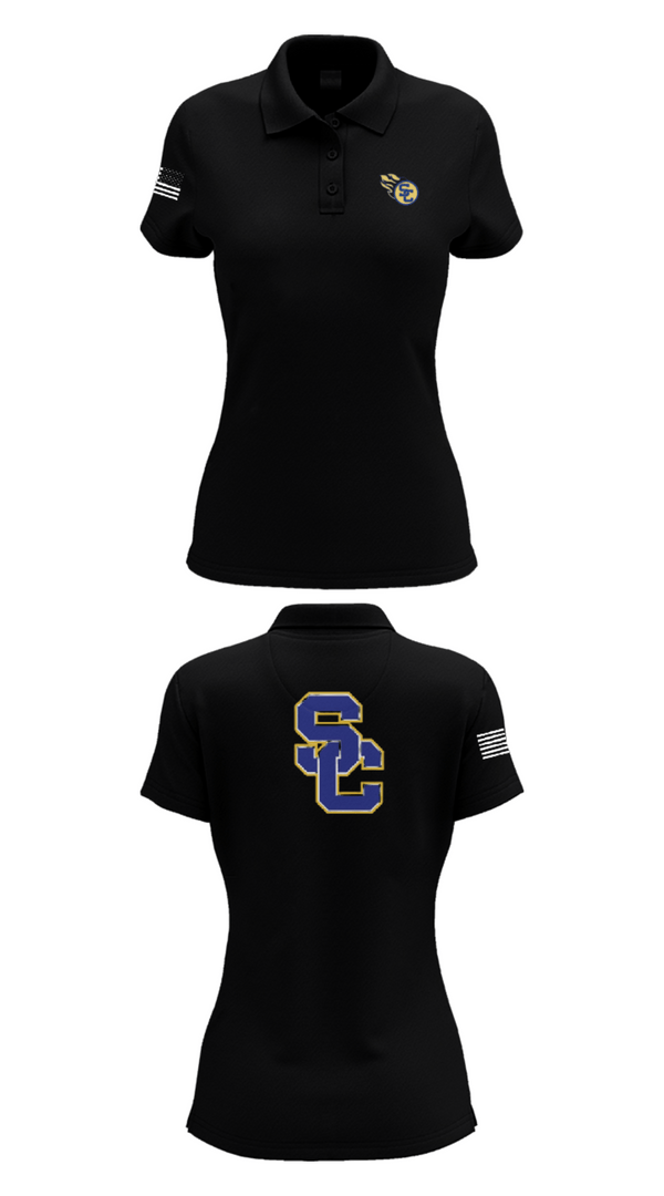 Womens Short Sleeve Performance Polo, St Charles Catholic High School Football, Football, Teamtime, Team time, sublimation, custom sports apparel, team uniforms, spirit wear, spiritwear, sports uniforms, custom shirts, team store, custom team store, fundraiser sports, apparel fundraiser